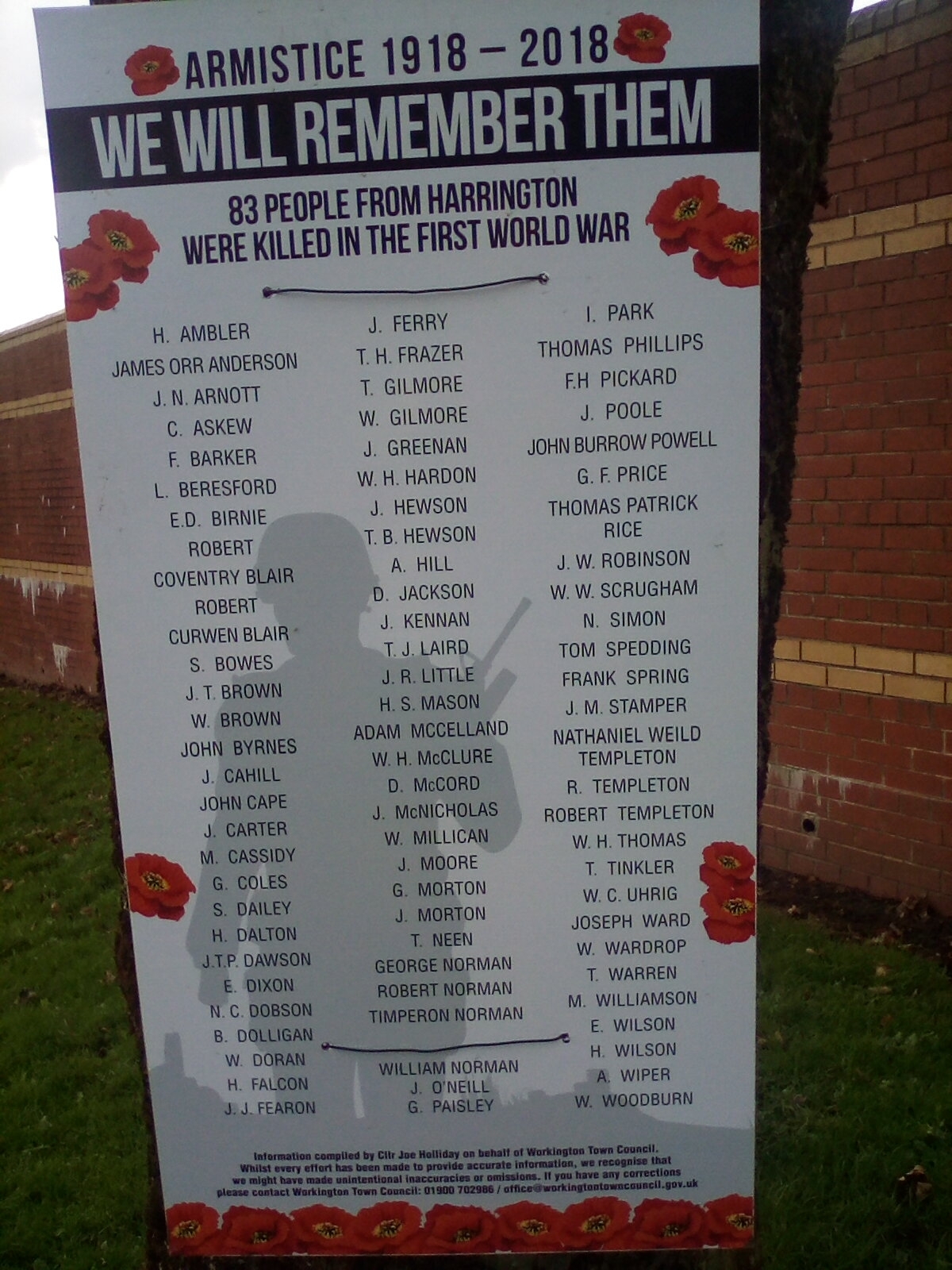 Workington War Memorials Online