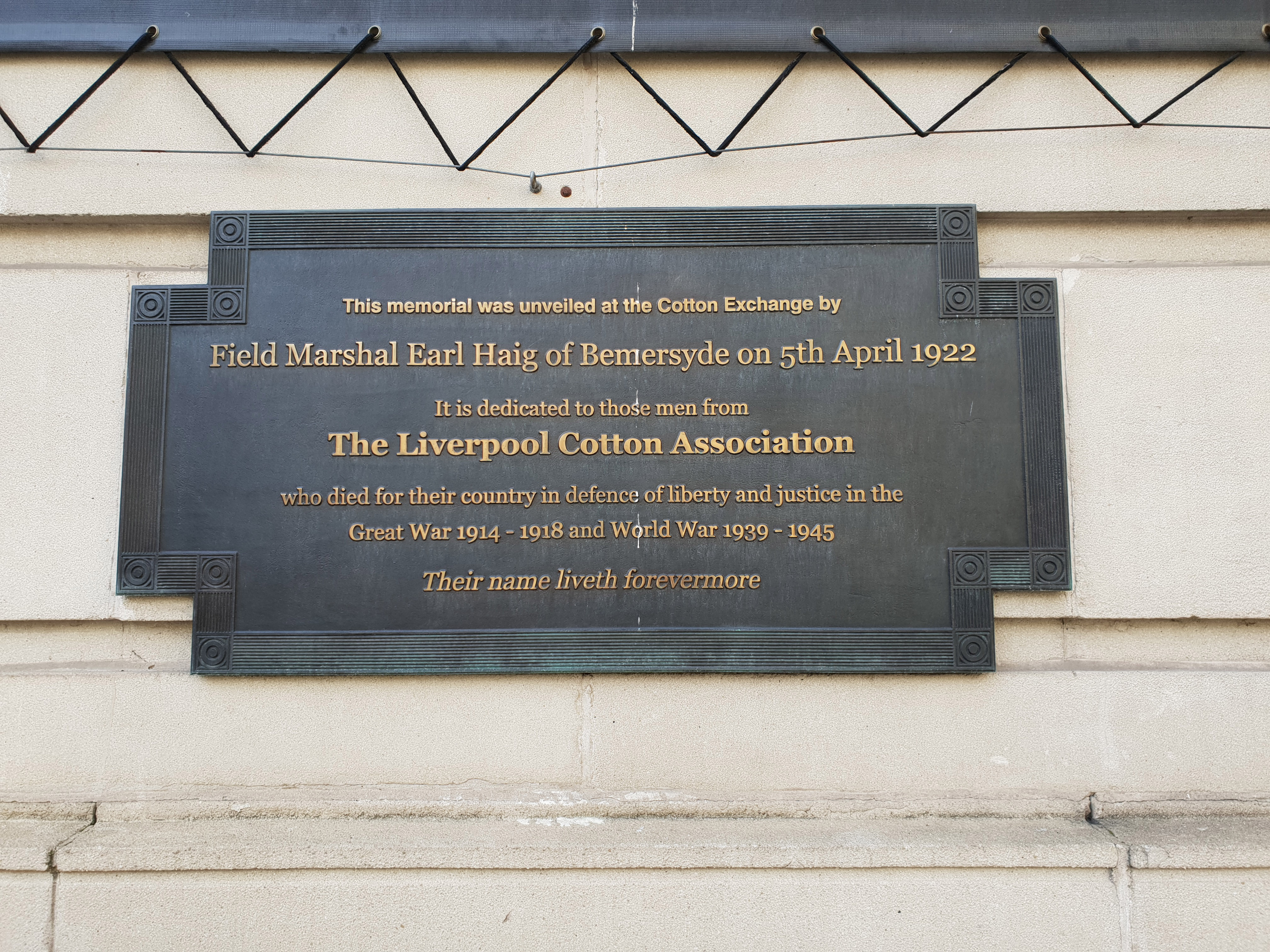 Liverpool Cotton Association War Memorials Online
