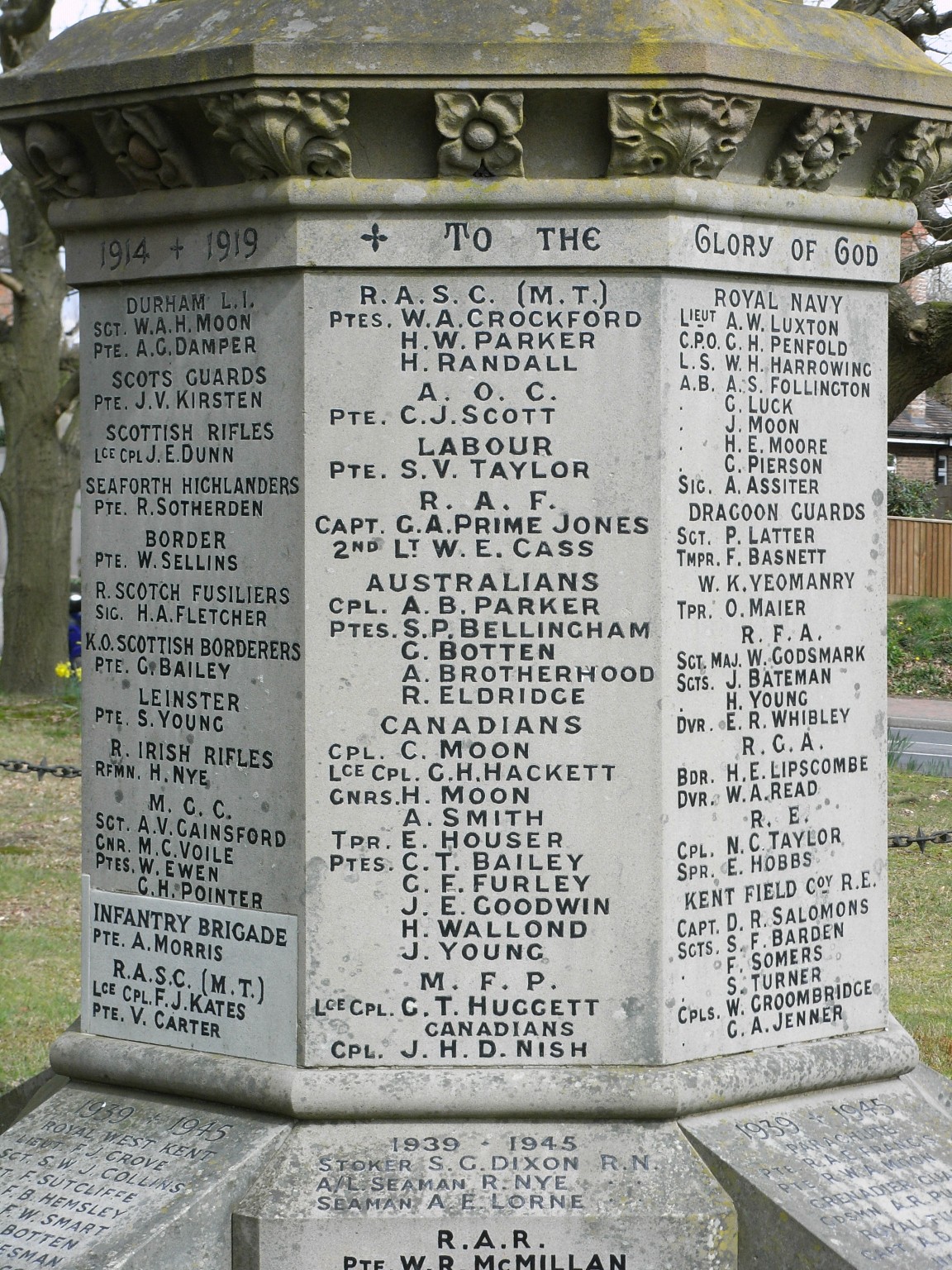 Southborough War Memorial Cross War Memorials Online