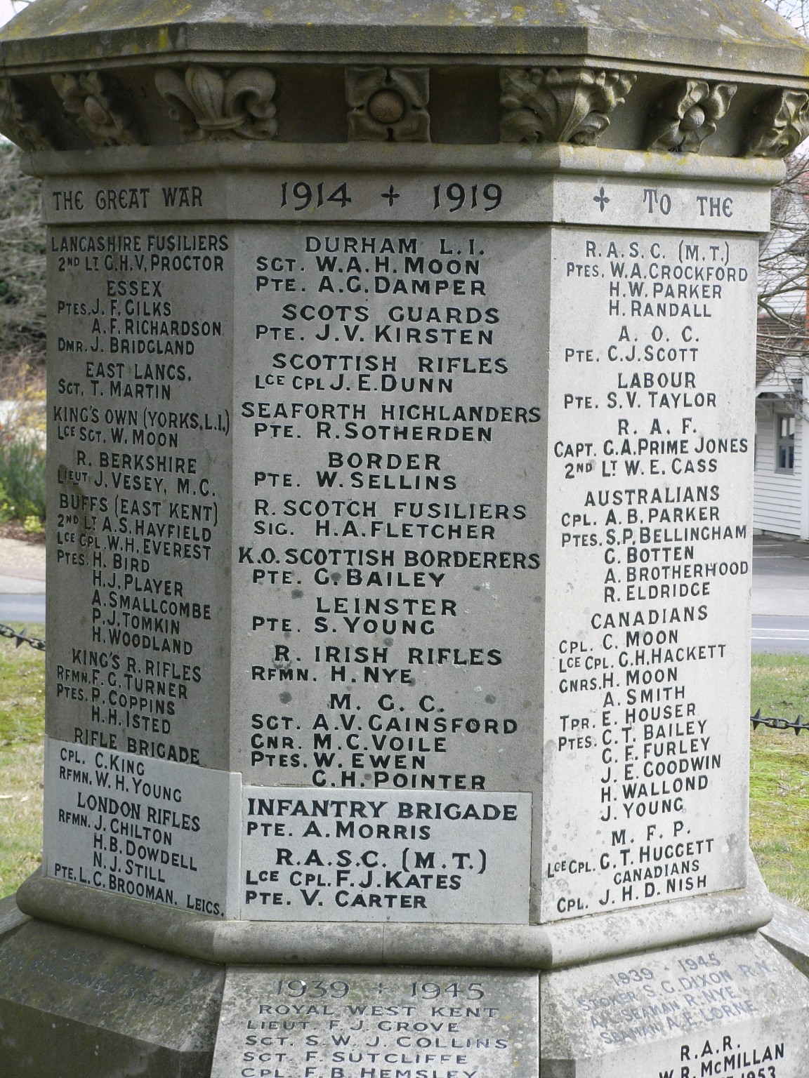 Southborough War Memorial Cross War Memorials Online