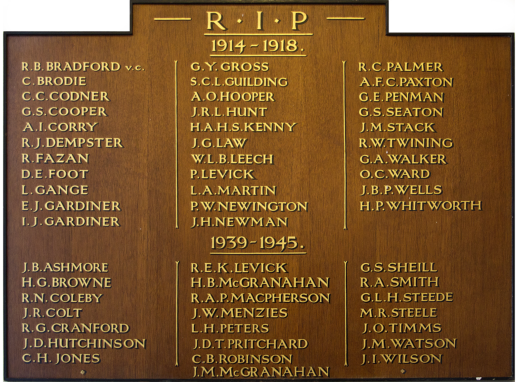 Epsom College Houses War Memorials Online