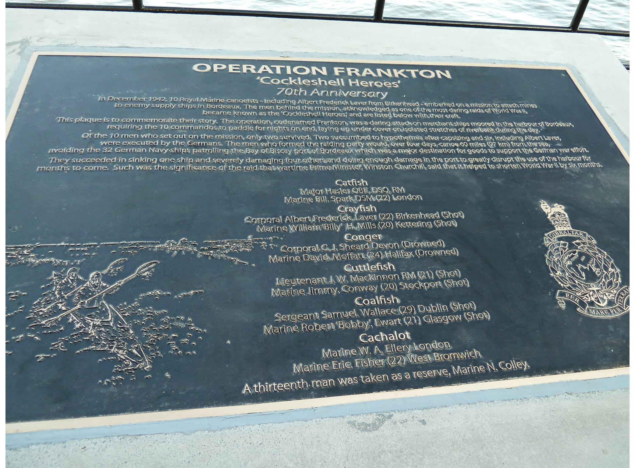 Operation Frankton (Cockleshell Heroes) - War Memorials Online