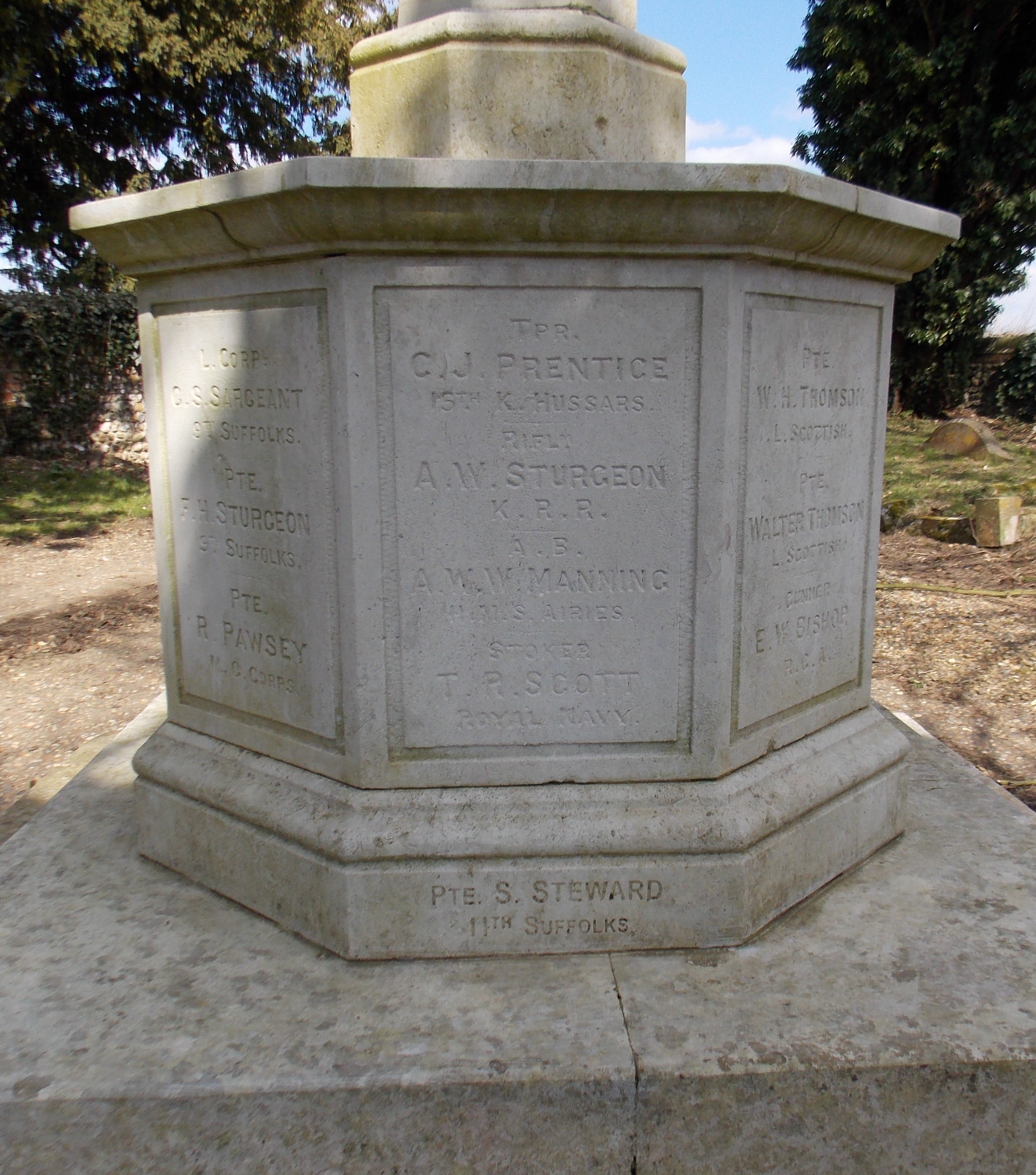 Great Barton WW1 Memorial War Memorials Online