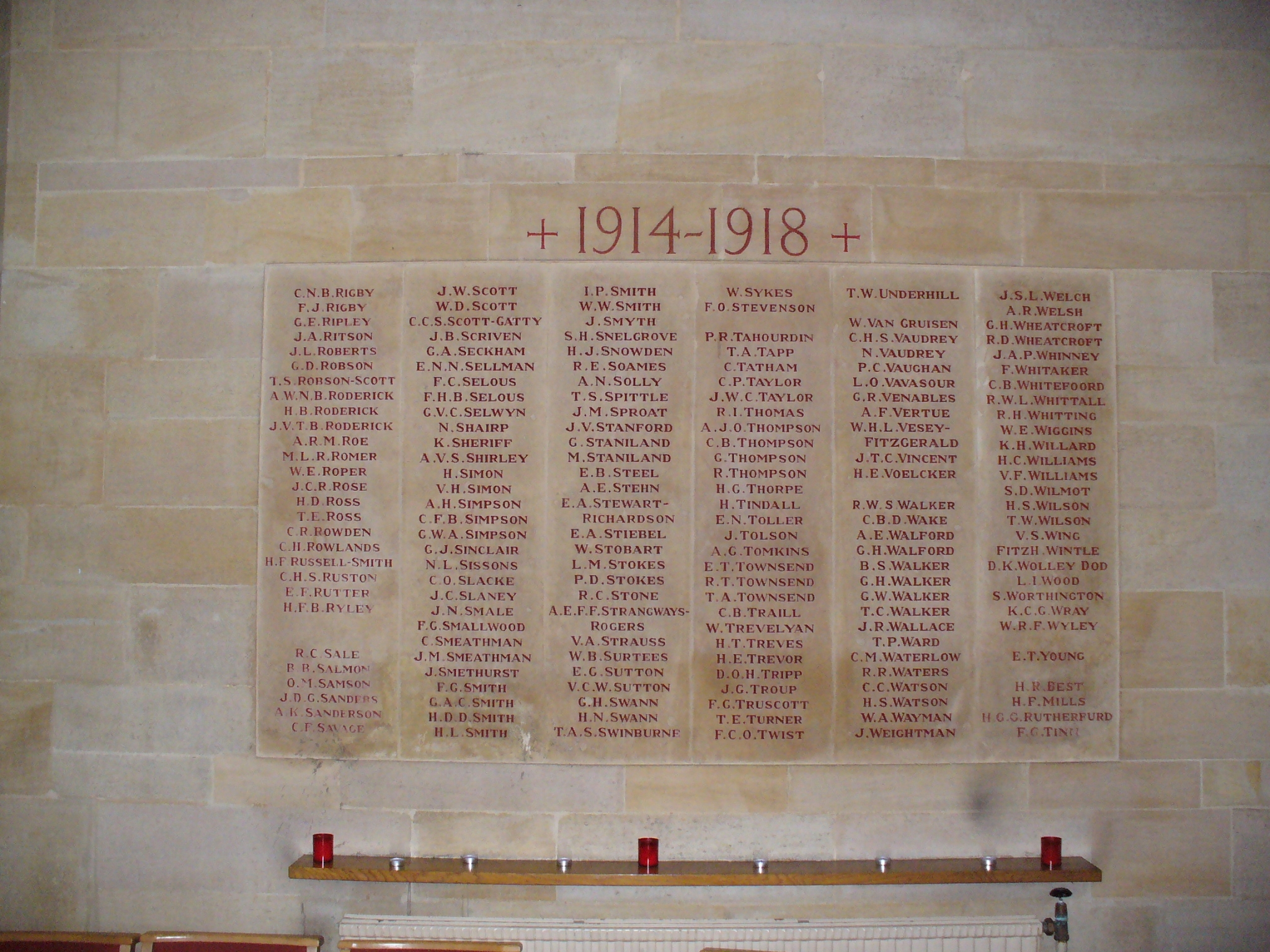Rugby School Memorial Chapel War Memorials Online