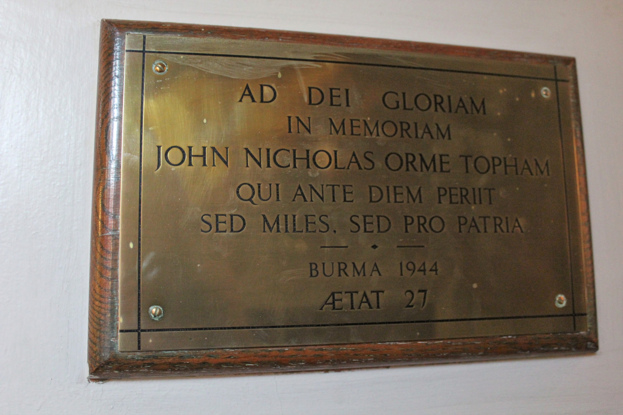 John Nicholas Orme Topham