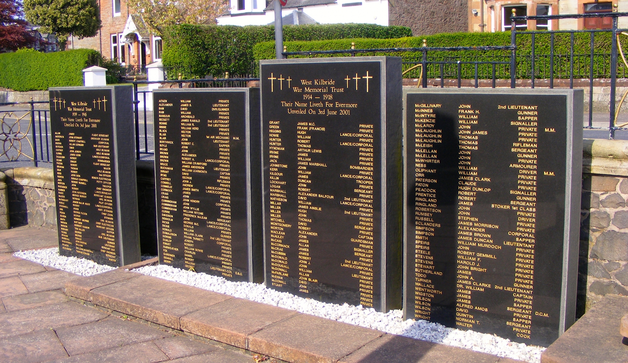 West Kilbride War Memorials Online