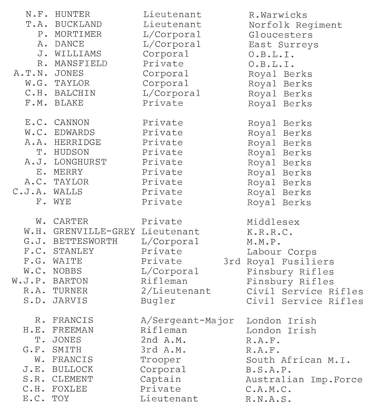 Ascot War Memorial War Memorials Online