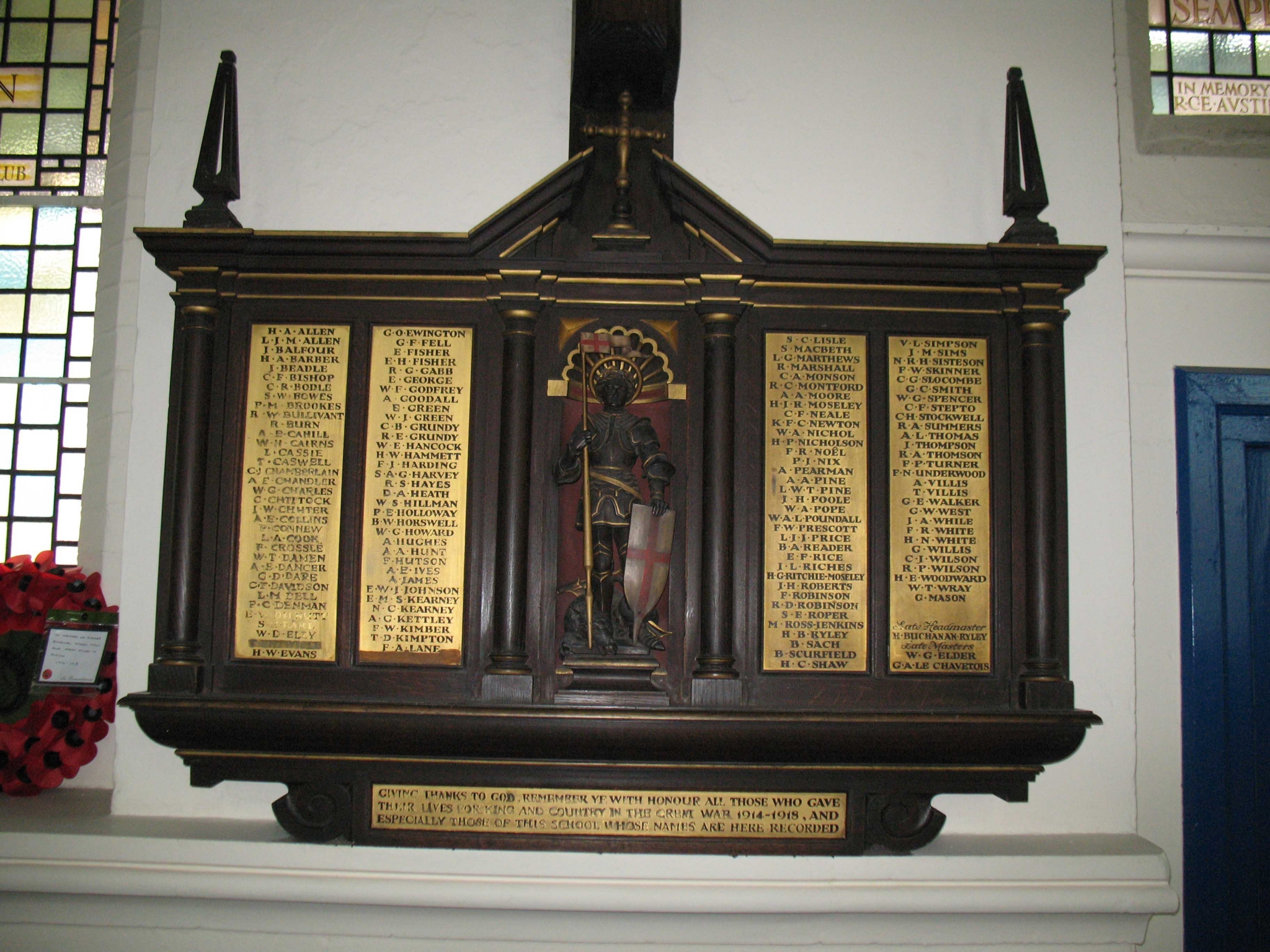 Emanuel School Wwi War Memorials Online