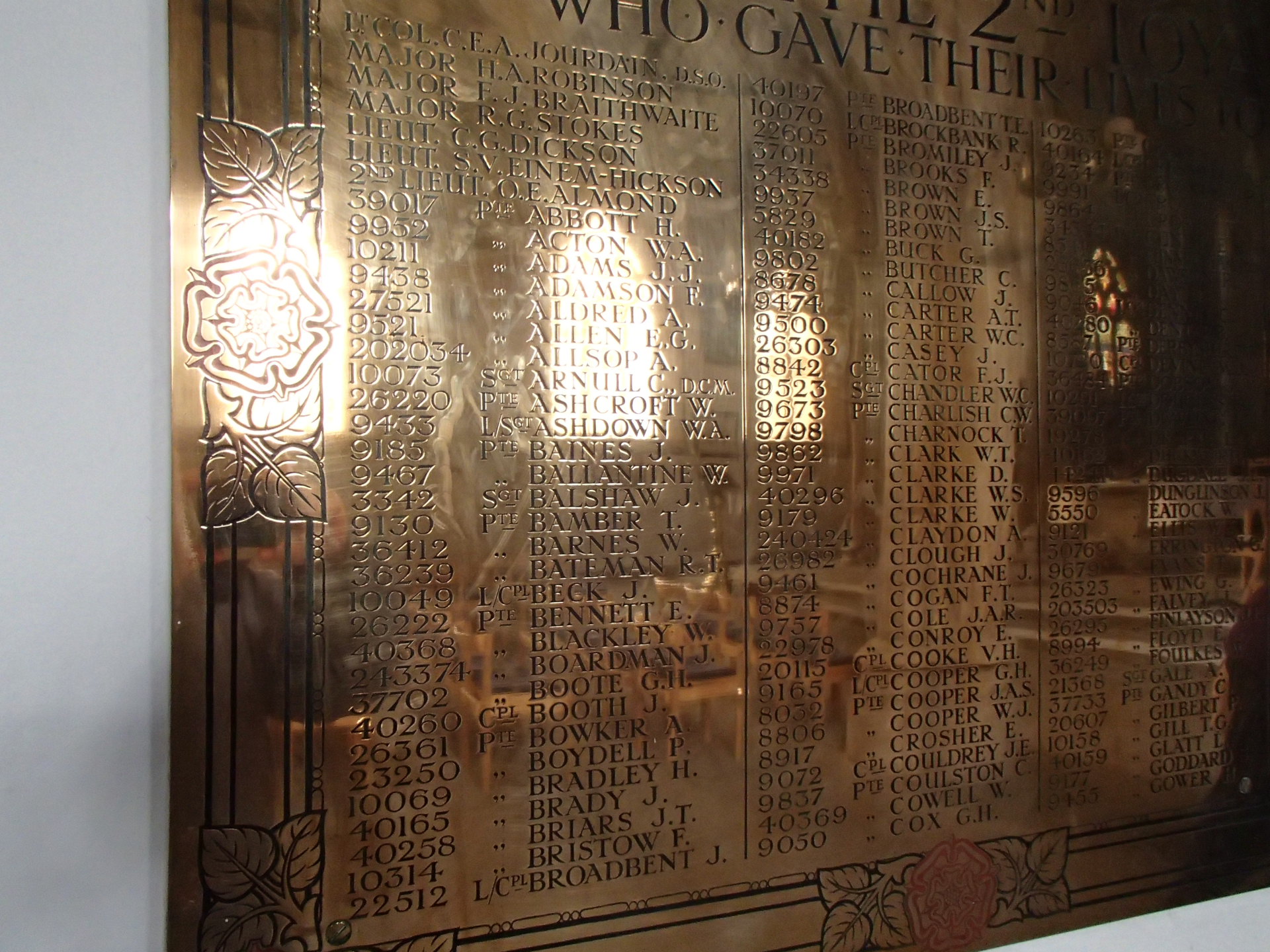 2 Bn Loyal North Lancs Great War Memorial War Memorials Online