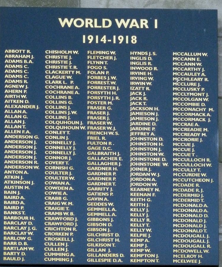 Clydebank War Memorials Online