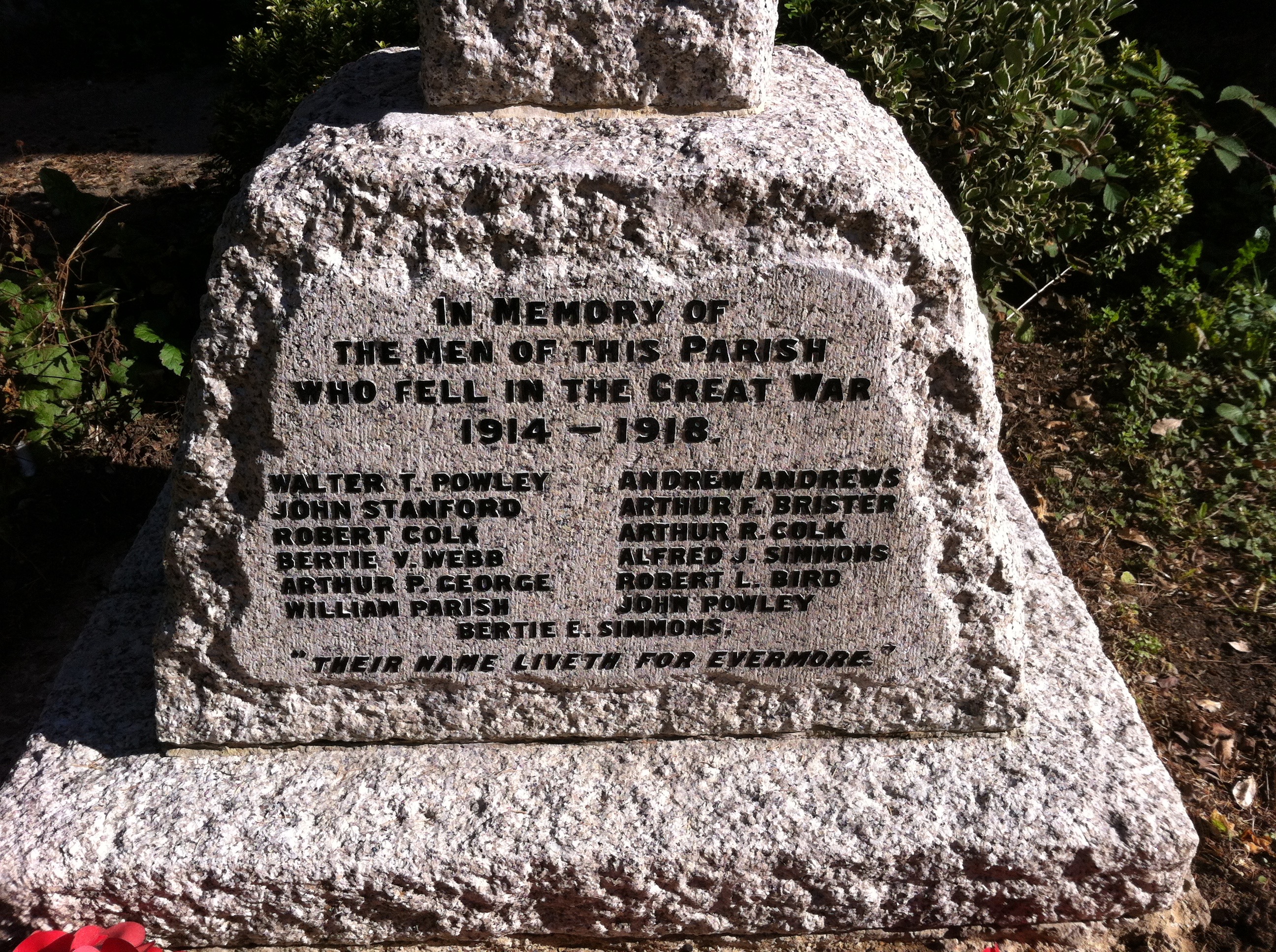 LITTLE PLUMSTEAD War Memorials Online