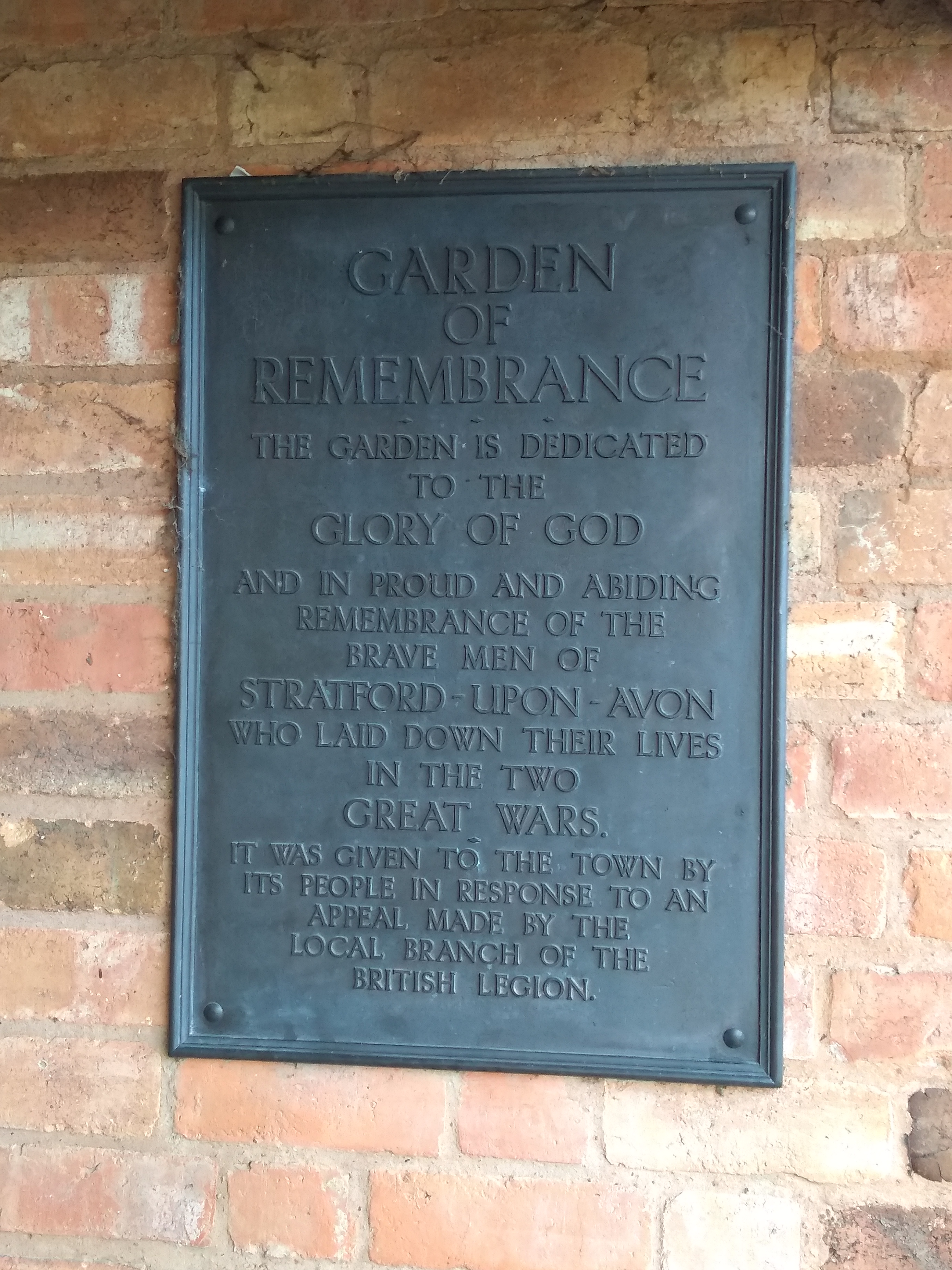 Garden Of Remembrance War Memorials Online