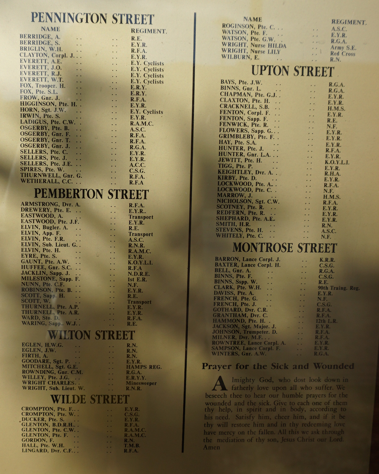 Dansom Lane Shrine War Memorials Online