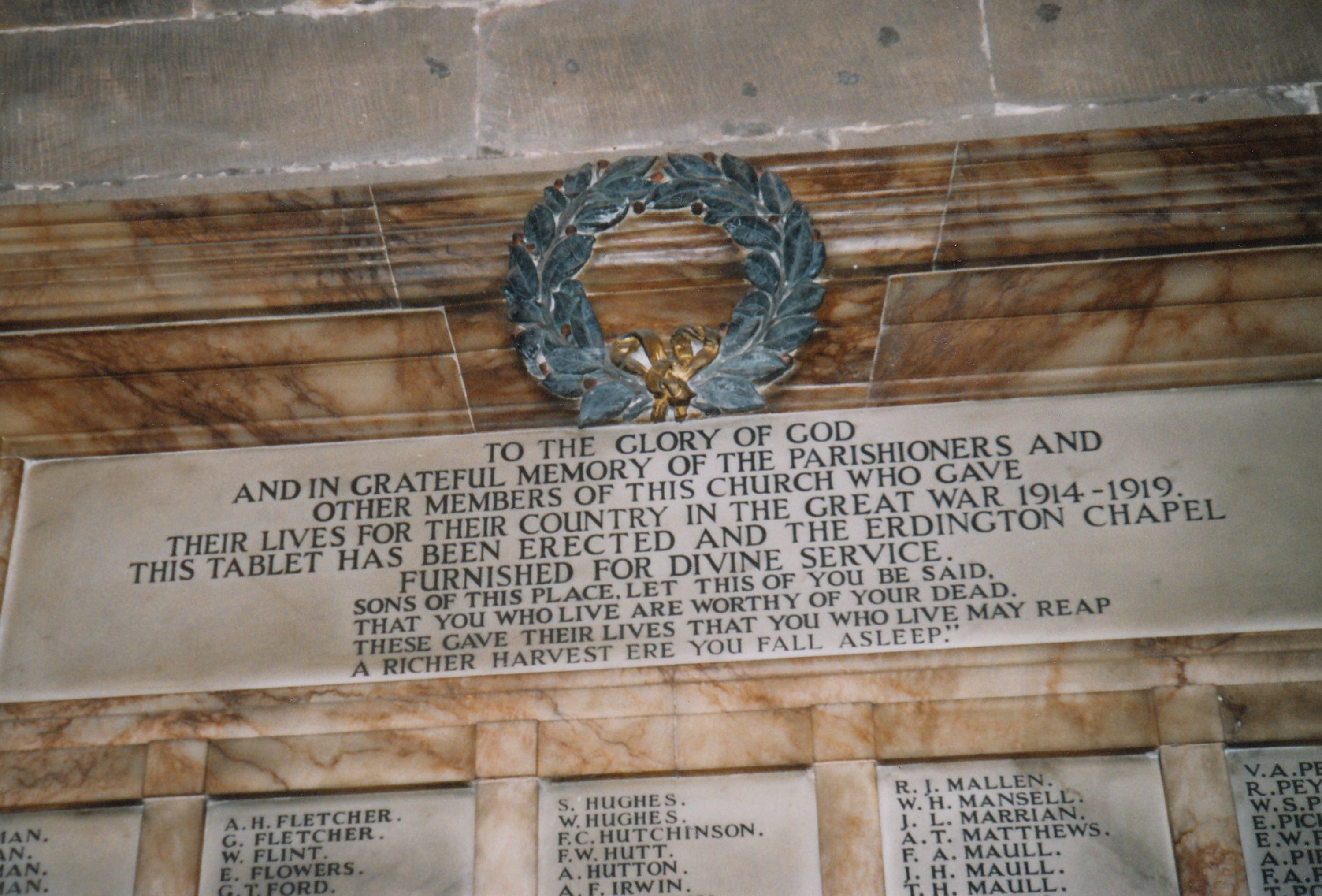 St Peter And Paul Parishioners Ww1 War Memorials Online