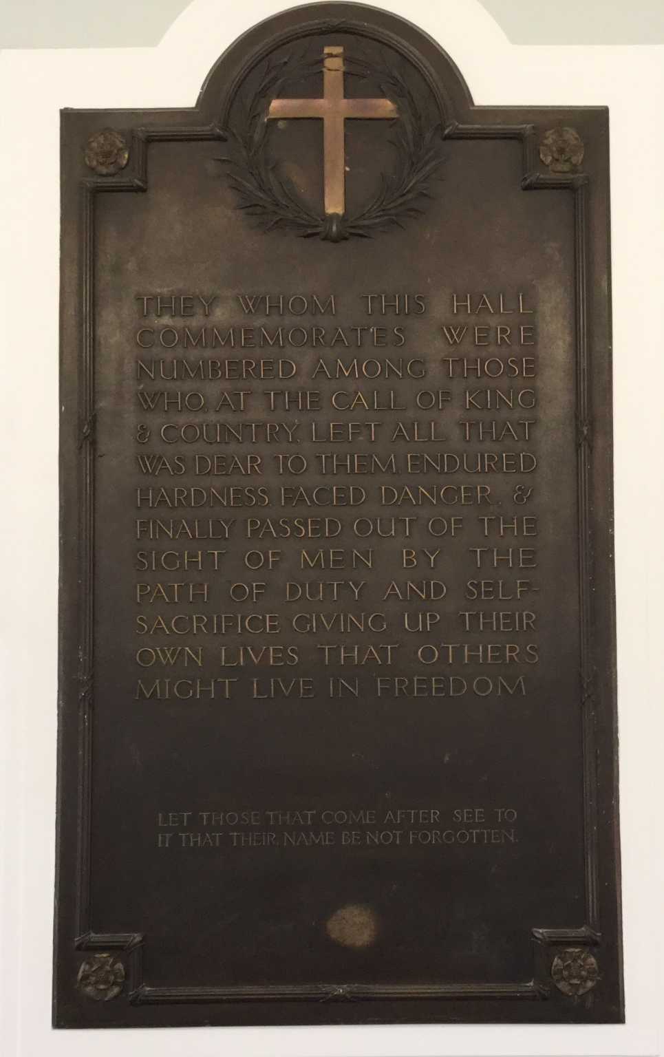 Tamworth Memorial Hall WWI War Memorials Online