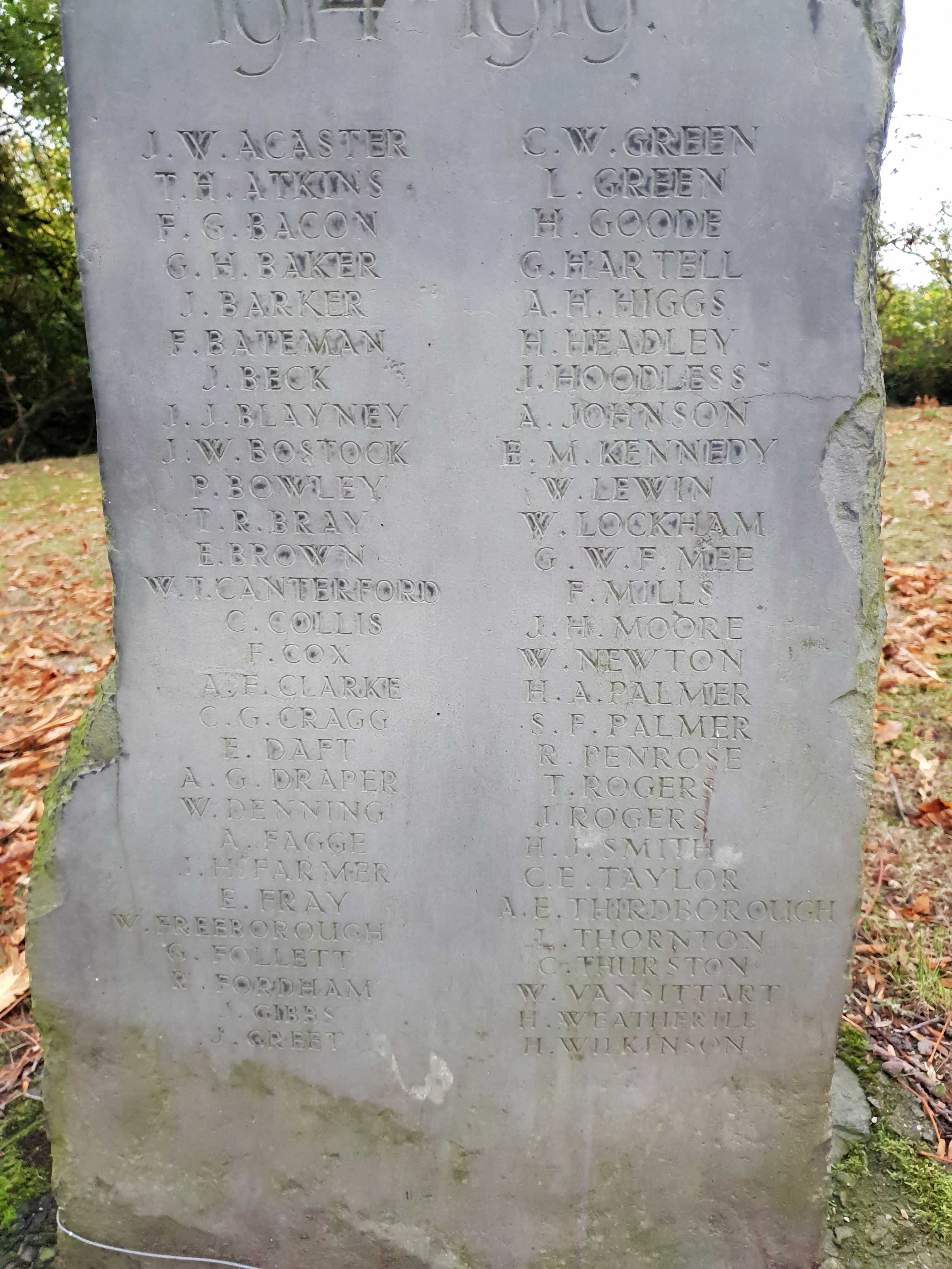 Desford Boys School Avenue Of Trees War Memorials Online