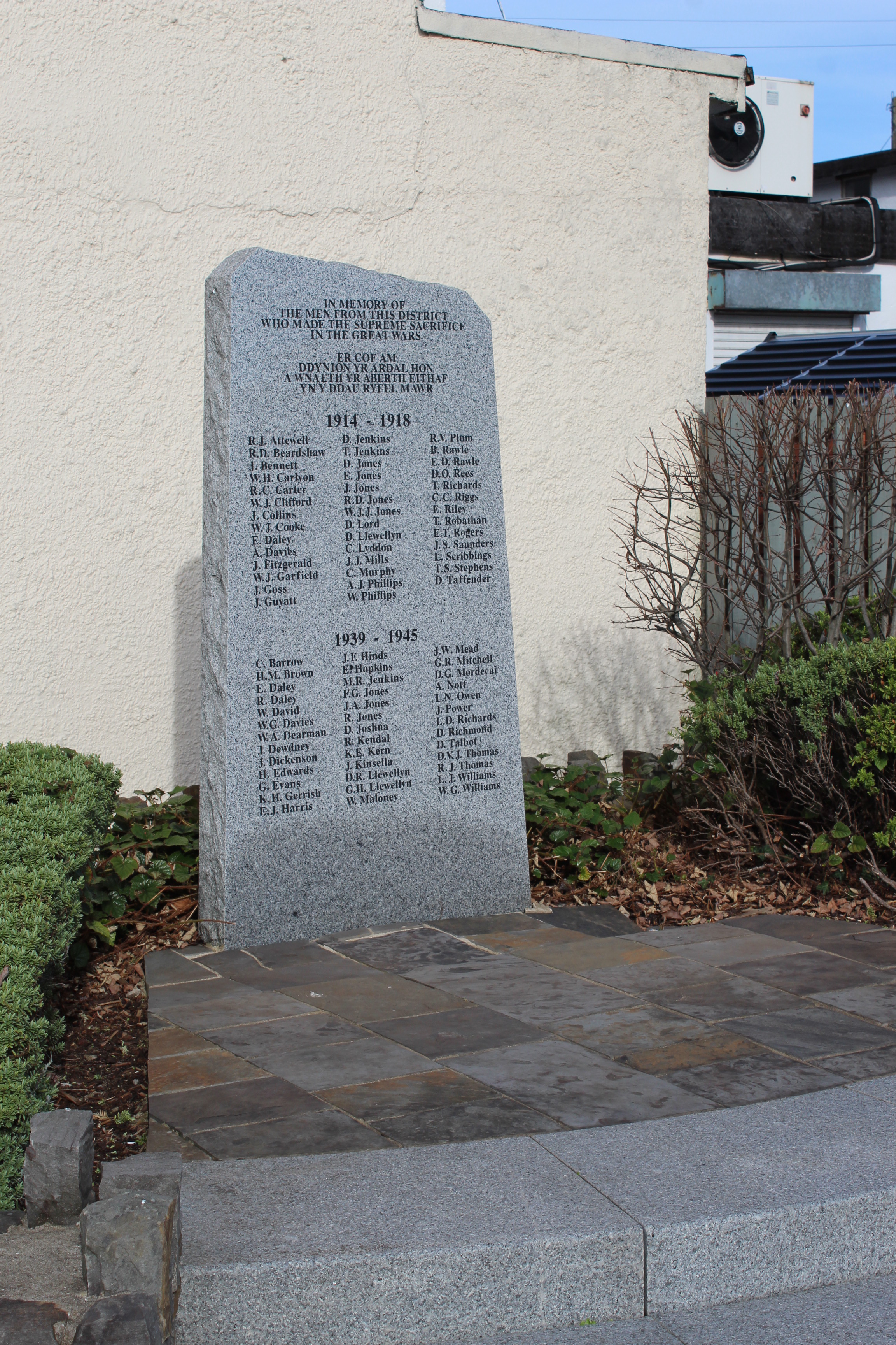 Aberkenfig War Memorial War Memorials Online