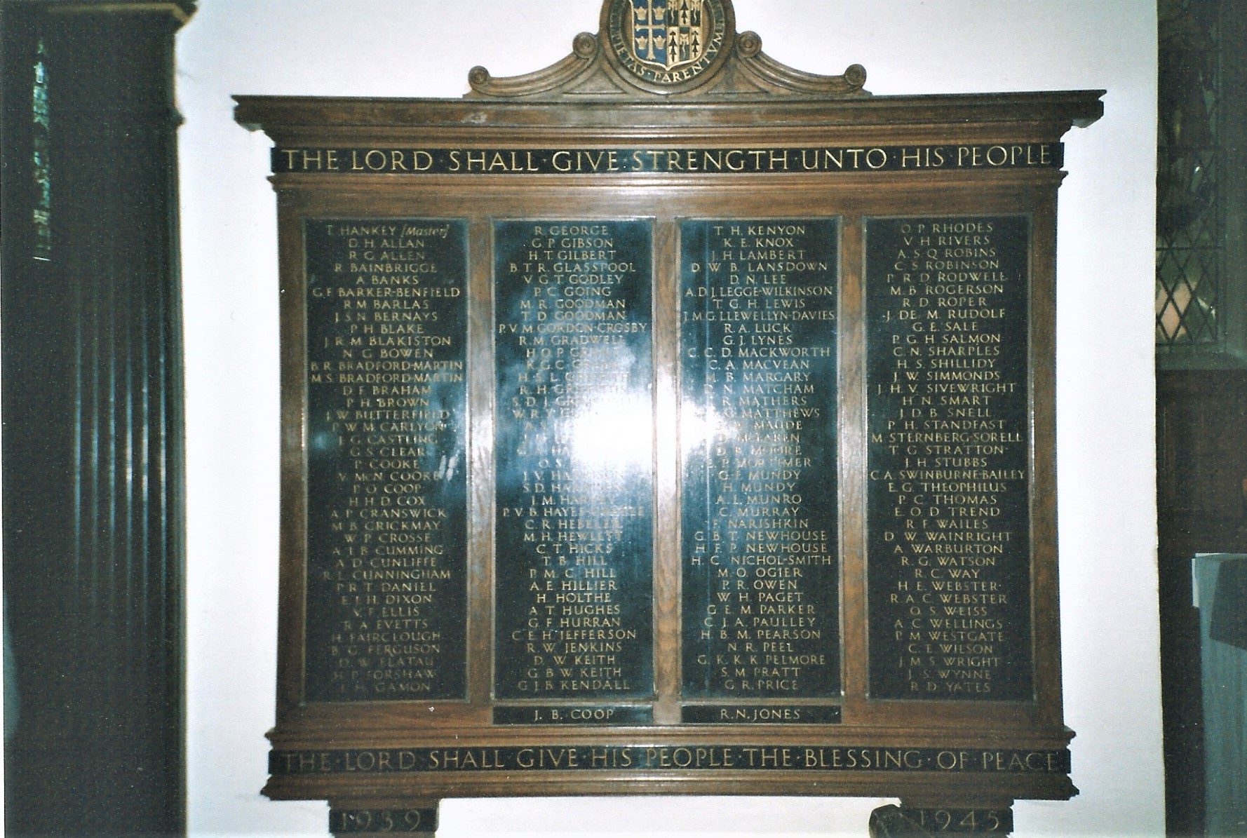 St Edward S School Ww2 Board War Memorials Online