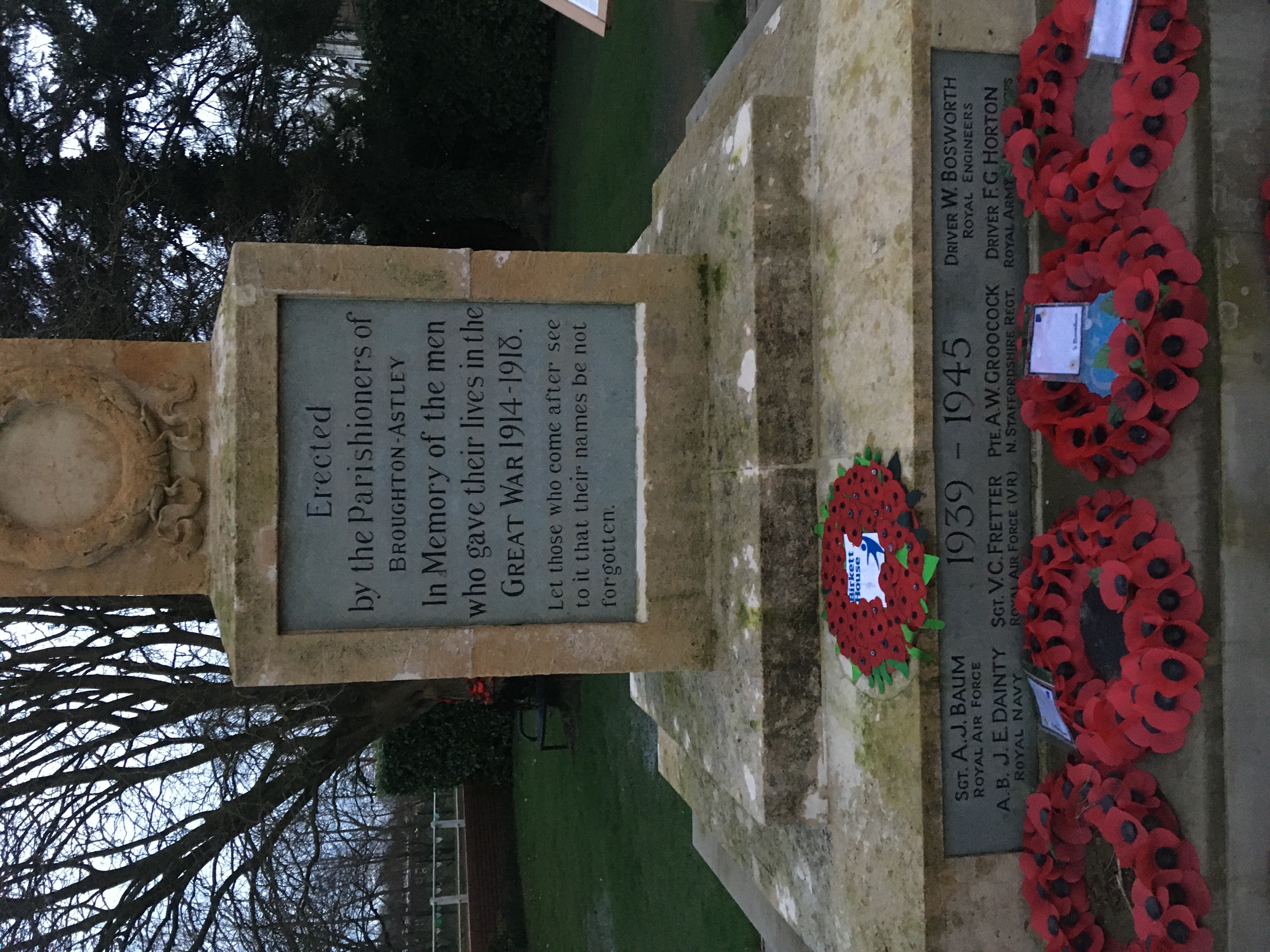 Broughton Astley War Memorial. War Memorials Online