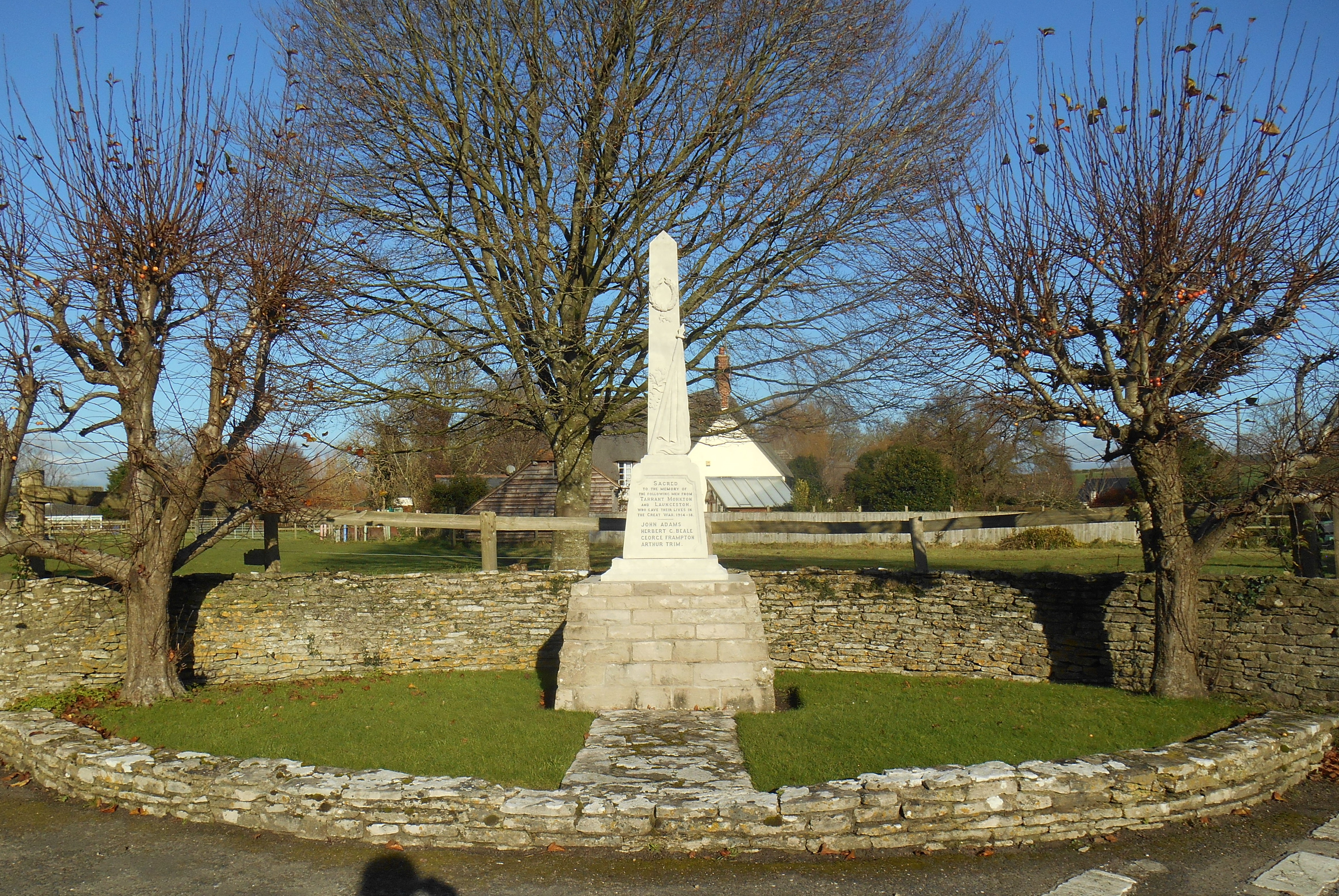 TARRANT MONKTON AND LAUNCESTON War Memorials Online