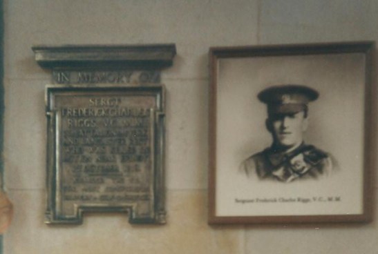 Frederick Riggs Sergeant Frederick Charles Riggs VC